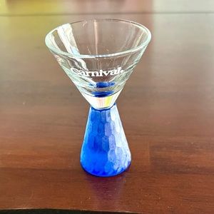 Carnival Cruise shot glass souvenir commemorative small martini glass